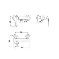 Смеситель Tigris для душа, TG181.5BC — фото 2, Смеситель для душа