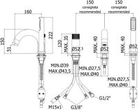 Смеситель на борт ванны Paffoni Jo арт-JO040LCR — фото 2, Смесители на борт ванны