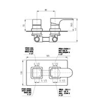 Товар: Смеситель Yukon для ванной, душа скрытого монтажа, ХРОМ/БЕЛЫЙ, YU186KCB - фото 2 Смеситель Yukon для ванной, душа скрытого монтажа, ХРОМ/БЕЛЫЙ, YU186KCB — фото 2, Смеситель для ванны