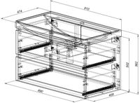Товар: Тумба с раковиной Aquanet Вега 2.0 90 2 ящ. цв.мисти грин (раковина Ирис) 00344748 - фото 3 Тумба с раковиной Aquanet Вега 2.0 90 2 ящ. цв.мисти грин (раковина Ирис) 00344748 — фото 3, Тумбы с раковиной