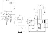 Смеситель с гигиеническим душем Allen Brau Priority (с внутренней частью) золото арт-5.31A29-GB — фото 2, Гигиенические души