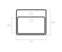 Раковина чаша Bronze de Luxe Golden Deer 1060GD, белый — фото 5, Раковины накладные