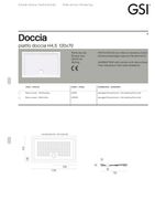 PIATTI DOCCIA душевой поддон над уровнем пола/вровень с полом 120x70х4,5 ceramic anti-slip керамический белый арт-439911 — фото 2, Керамические душевые поддоны