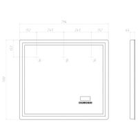 Зеркало с подсветкой VIGO Geometry Media voice 800 048 — фото 10, Зеркала в ванную комнату