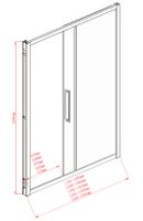 Товар: Душевая дверь Aquanet Delta NPE6121 160, прозрачное стекло NPE6121 1600 - фото 4 Душевая дверь Aquanet Delta NPE6121 160, прозрачное стекло NPE6121 1600 — фото 4, Душевые двери в нишу