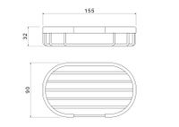 мыльница решетка, шлиф. золото арт-AQ4956BG — фото 6, Мыльницы