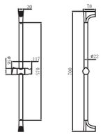 CREAVIT Душевой гарнитур арт-SH483 — фото 2, Душевые гарнитуры на штанге