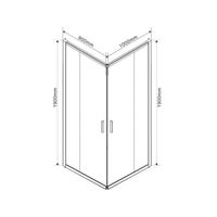 Душевой уголок Garda , 1000*900, брашированный никель, стекло прозрачное арт-VSS-1G9010CLBN — фото 4, Прямоугольные душевые уголки