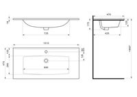 Раковина SANTEK Элина 100 мебельная белый арт-WH501627 — фото 9, Раковины подвесные