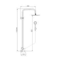 SE982.5/3SM SEINA - смеситель для ванны с ручным душем, ЦВЕТ БРОНЗА — фото 1, Смеситель для ванны