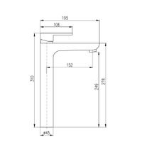 Смеситель Vltava для умывальника, VT430.5CMAT — фото 2, Смесители для раковины