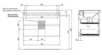 Тумба под раковину Aquanet Вега 80 (2 ящика) арт-00308334 — фото 10, Тумбы под раковину