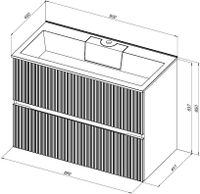 Товар: Тумба с раковиной Aquanet Джейн 90 цв.мисти грин (раковина Фортуна) арт-00332518 - фото 3 Тумба с раковиной Aquanet Джейн 90 цв.мисти грин (раковина Фортуна) арт-00332518 — фото 3, Тумбы с раковиной