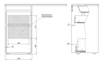 Товар: Тумба с раковиной Aquanet Токио 110 L напольная 2 ящика, цв. дуб веллингтон 00335585 - фото 4 Тумба с раковиной Aquanet Токио 110 L напольная 2 ящика, цв. дуб веллингтон 00335585 — фото 4, Тумбы с раковиной