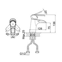 Товар: Смеситель для раковины D&K Rhein , хром арт-DA1392801 - фото 3 Смеситель для раковины D&K Rhein , хром арт-DA1392801 — фото 3, Смесители для раковины