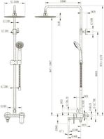 Товар: Душевая система Bravat Opal R , хром арт-F6125183CP-A2-RUS - фото 2 Душевая система Bravat Opal R , хром арт-F6125183CP-A2-RUS — фото 2, Душевые стойки