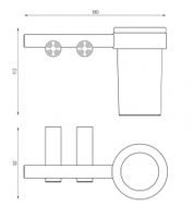 Товар: Стакан для зубных щеток с держателем ABBER Osten 316 AA1860BST сталь брашированная - фото 3 Стакан для зубных щеток с держателем ABBER Osten 316 AA1860BST сталь брашированная — фото 3, Стаканы для зубных щеток