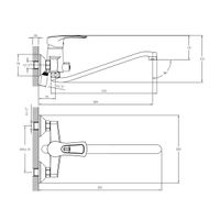 Товар: T40 Смеситель для ванны, S-обр.пов.излив 350мм(к/40), р/ОД, хром, ROS, T40-34 - фото 3 T40 Смеситель для ванны, S-обр.пов.излив 350мм(к/40), р/ОД, хром, ROS, T40-34 — фото 3, Смеситель для ванны