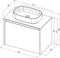 Товар: Тумба под раковину Allen Brau Fantasy 80 1.11002.WM белый матовый - фото 10 Тумба под раковину Allen Brau Fantasy 80 1.11002.WM белый матовый — фото 10, Тумбы под раковину