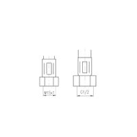GP0017122 Шланг FLEXI d12 мм., F1/2"xM15x1, длина 20 см. к шлангам PH2003, MD0023, MD0555 — фото 2, Душевые шланги