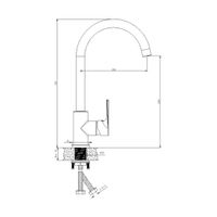 Смеситель для кухни BELZ , хром арт-B70679 — фото 1, Смесители для кухни