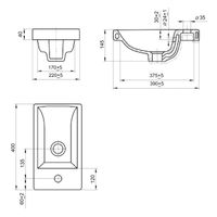 Тумба напольная с умывальником SYDNEY 40 /правая/ AQUA DE MARCO 5040WCSYD — фото 11, Тумбы с раковиной