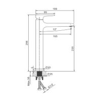 Товар: Смеситель для раковины высокий BELZ B11713-3, оружейная сталь - фото 1 Смеситель для раковины высокий BELZ B11713-3, оружейная сталь — фото 1, Смесители для раковины