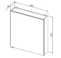 Товар: Зеркальный шкаф Aquanet Порто 60 белый 00195727 - фото 5 Зеркальный шкаф Aquanet Порто 60 белый 00195727 — фото 5, Зеркальные шкафы в ванную