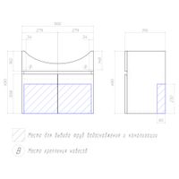 Товар: Тумба под раковину VIGO Wing 60 подвесная дуб золотой (tp.WIN.BAL.60.2D дуб золотой) - фото 8 Тумба под раковину VIGO Wing 60 подвесная дуб золотой (tp.WIN.BAL.60.2D дуб золотой) — фото 8, Тумбы под раковину