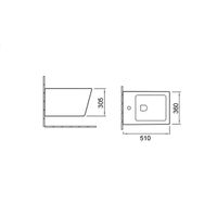 Товар: Подвесное биде Q-Line , цвет золото/черный арт-VB1-12G1B - фото 3 Подвесное биде Q-Line , цвет золото/черный арт-VB1-12G1B — фото 3, Биде подвесные