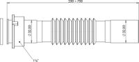 Гибкое соединение Aquanet 1 1/4'' x 32мм арт-00342067 — фото 5, Гофры и отводы