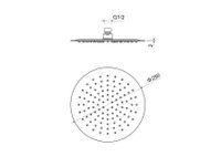 Товар: AQ2073BG круглый верхний душ 250*2 мм, шлиф. золото - фото 9 AQ2073BG круглый верхний душ 250*2 мм, шлиф. золото — фото 9, Верхние души