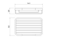 AQ4946BG мыльница решетка, шлиф. золото — фото 6, Мыльницы