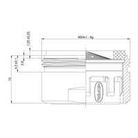 Аэратор NEOPERL CASCADE D24, внутренний (34,8-37,8 л/мин), блистер. LEMARK арт-NP13301-BL — фото 2, Комплектующие для смесителей