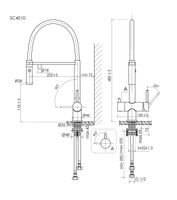 Смеситель для кухни SANCOS Imola с возможностью подключения фильтра для воды, цвет полированное золото, арт. арт-SC4010ZG — фото 8, Смесители для кухни