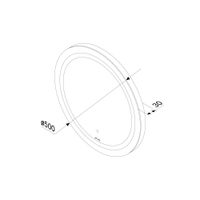 Универсальное зеркало с контурной LED-подсветкой, ИК- сенсором, круглое, 50 см арт-M85AMOX0501WG — фото 8, Зеркала в ванную комнату