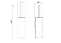Товар: AQ4611BGM ЕВРОПА ершик, шлиф. черный хром - фото 2 AQ4611BGM ЕВРОПА ершик, шлиф. черный хром — фото 2, Ершики для унитаза