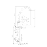 Товар: SAZAVA - смеситель кухонный арт-SA306.5/1 - фото 2 SAZAVA - смеситель кухонный арт-SA306.5/1 — фото 2, Смесители для кухни