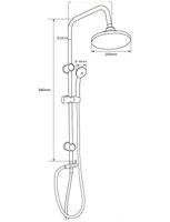 Душевая стойка Aquanet арт-Passion R — фото 3, Душевые стойки