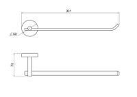 Товар: AQ4619BGM БЕТТА полотенцедержатель, оружейная сталь - фото 6 AQ4619BGM БЕТТА полотенцедержатель, оружейная сталь — фото 6, Полотенцедержатели