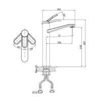 Смеситель для раковины D&K Venice , хром арт-DA1062041 — фото 2, Смесители для раковины