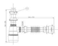 Сифон для раковины Aquanet d40/50 c накидной гайкой 5/4 арт-00332449 — фото 4, Сифоны для раковины