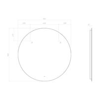 Зеркало с подсветкой VIGO Otti Classic 900 086 — фото 8, Зеркала в ванную комнату