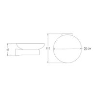 Мыльница BELZ , брашированное золото арт-B91302 — фото 2, Мыльницы