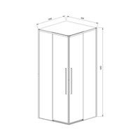Товар: Душевой уголок Slim-N , 1000*800, брашированный никель, стекло прозрачное арт-VSS-4SN8010CLBN - фото 4 Душевой уголок Slim-N , 1000*800, брашированный никель, стекло прозрачное арт-VSS-4SN8010CLBN — фото 4, Прямоугольные душевые уголки