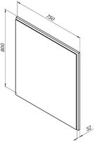 Зеркало Aquanet Nova Lite 75 дуб рустикальный LED арт-00249513 — фото 8, Зеркала в ванную комнату