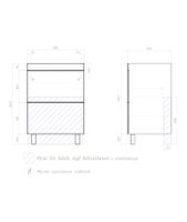 Тумба под раковину VIGO Land 60 напольная белый (019) — фото 9, Тумбы под раковину