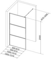 Товар: Душевая перегородка Aquanet 90x200 профиль графит, прозрачное стекло арт-SW-900GRT - фото 3 Душевая перегородка Aquanet 90x200 профиль графит, прозрачное стекло арт-SW-900GRT — фото 3, Душевые перегородки