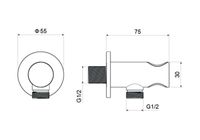 AQ2464BGM шланговое подсоединение с держателем, оружейная сталь — фото 2, Шланговые подключения