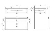 Раковина SANTEK Адриана 90 мебельная белый (WH501629) — фото 13, Раковины подвесные